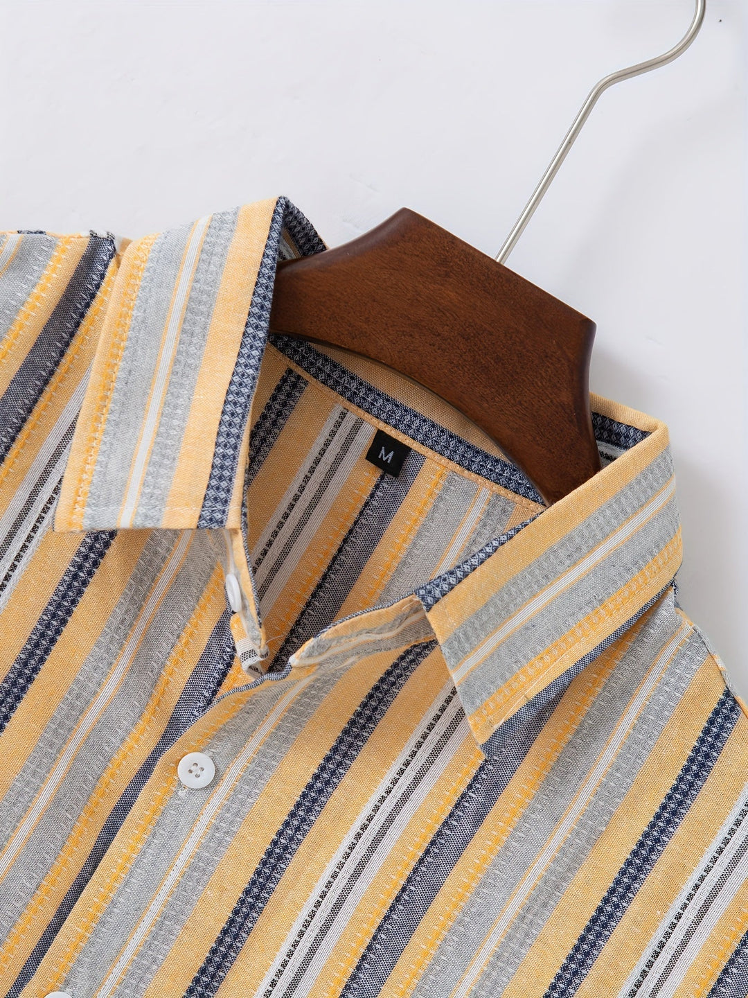 Levoire | Chemise En Coton Lin Rayée Pour Hommes Pour Un Look Décontracté