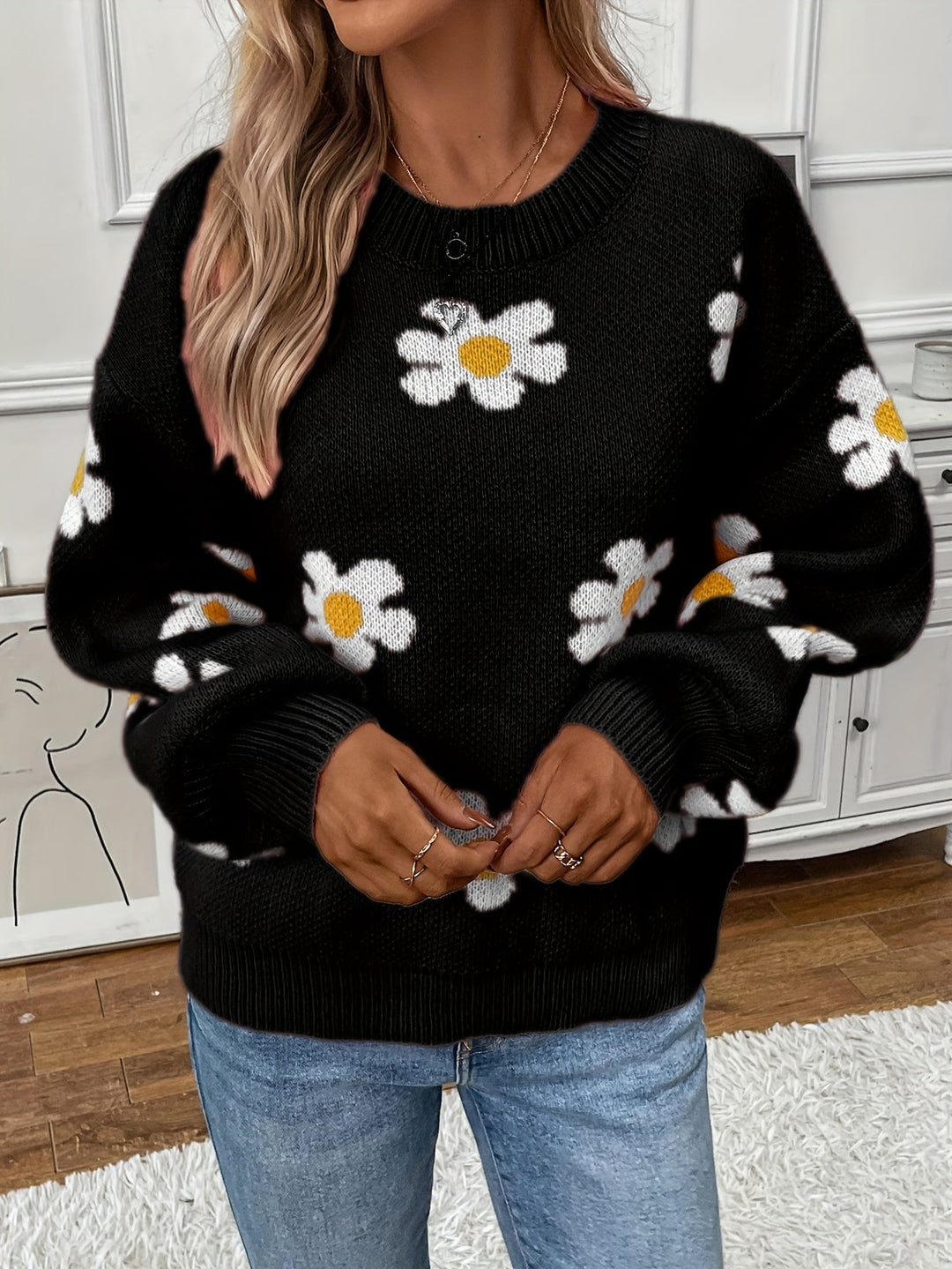 Levoire | Pull Avec Motif Floral