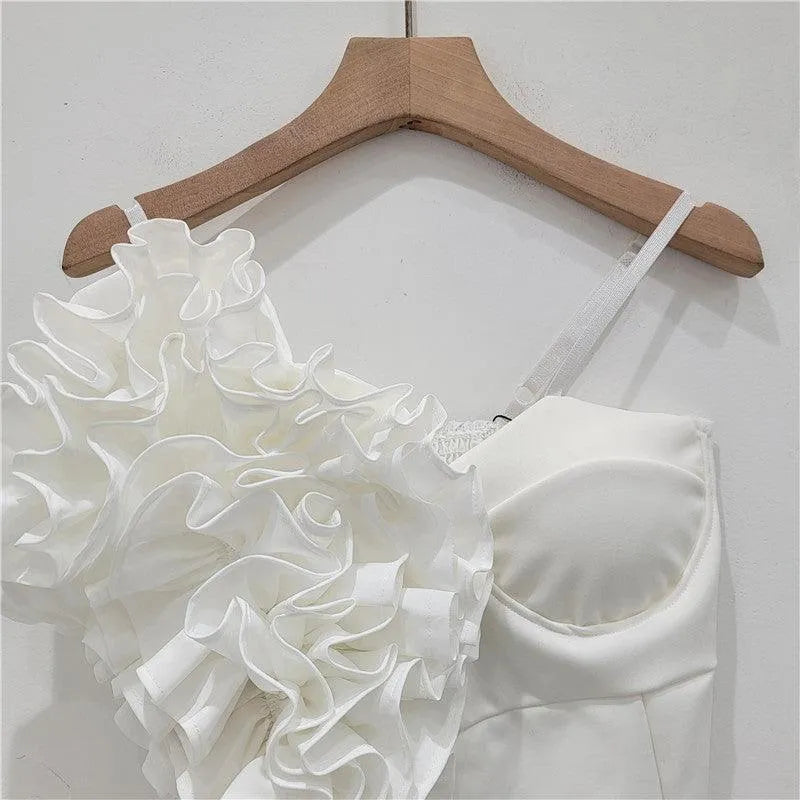 Levoire | Chemise avec une fleur plissée