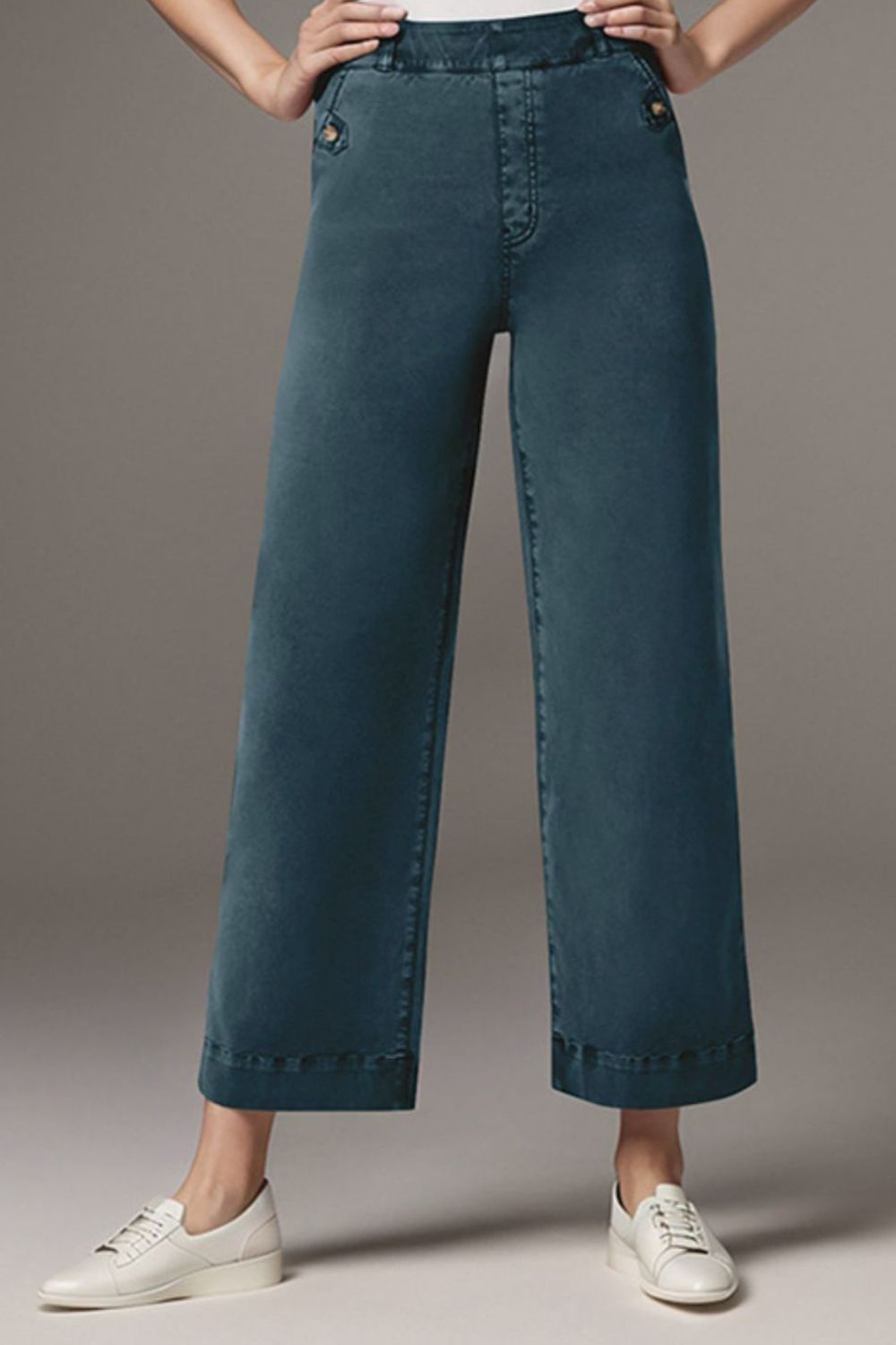 Levoire | Jean Taille Haute Avec Poches Classiques, Élégant Et Polyvalent Bleu Français