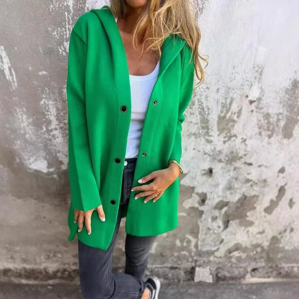 Levoire | Rennokas à un rang sweat à capuche cardigan