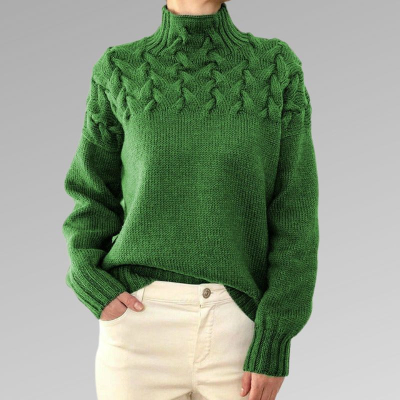 Levoire | Chic Sweater With Pretty Details Vert