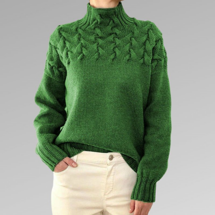 Levoire | Chic Sweater With Pretty Details Vert