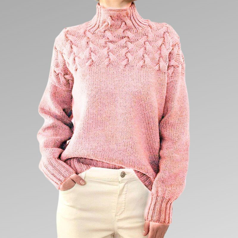 Levoire | Chic Sweater With Pretty Details Rosa