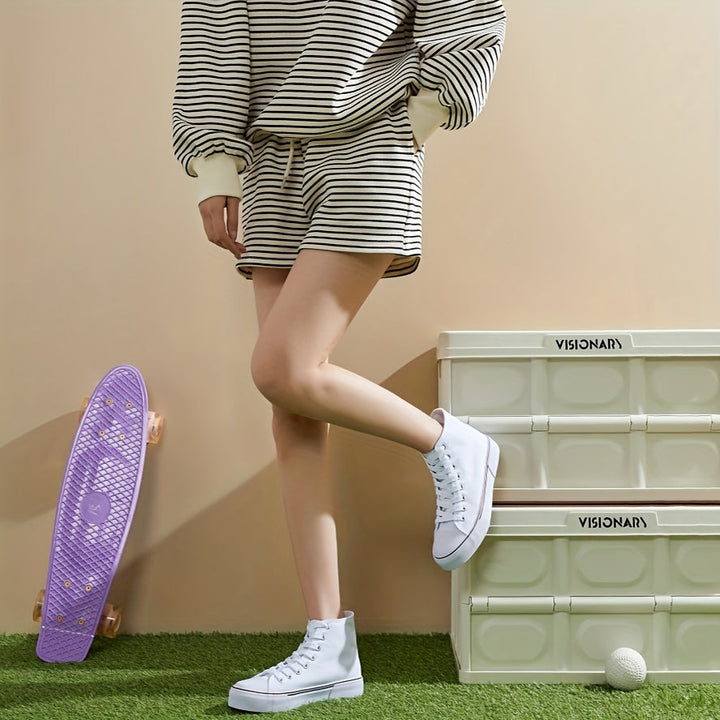 Levoire | Chaussures En Toile À Lacets Élevées