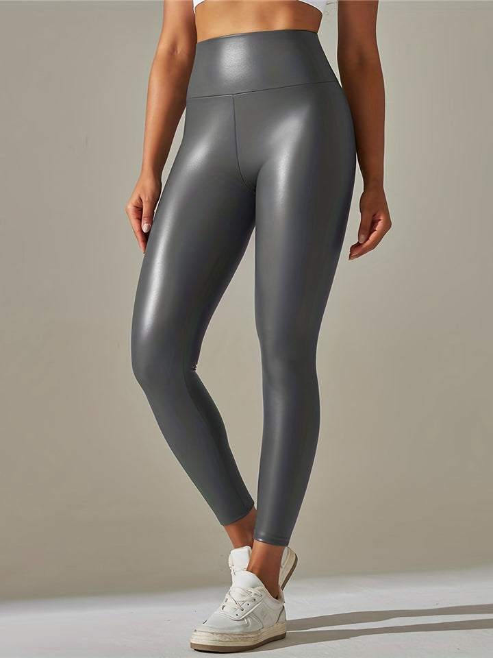 Levoire | Pantalons En Cuir Sexy Pour Femmes En Noir Uni