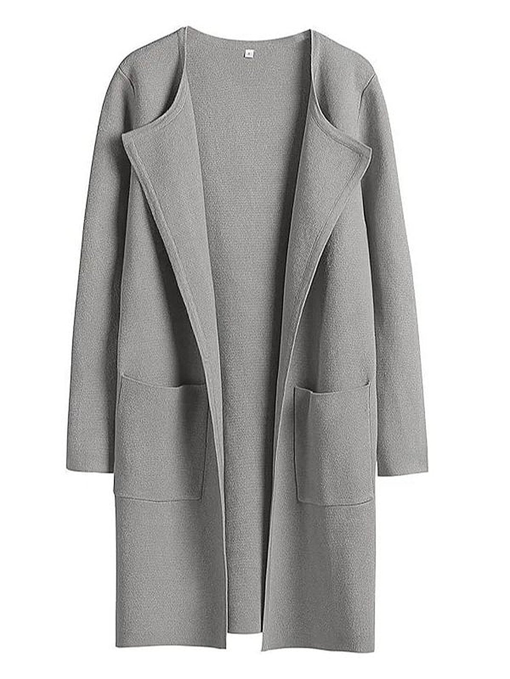 Levoire | Nouveau manteau de mode à revers Gris