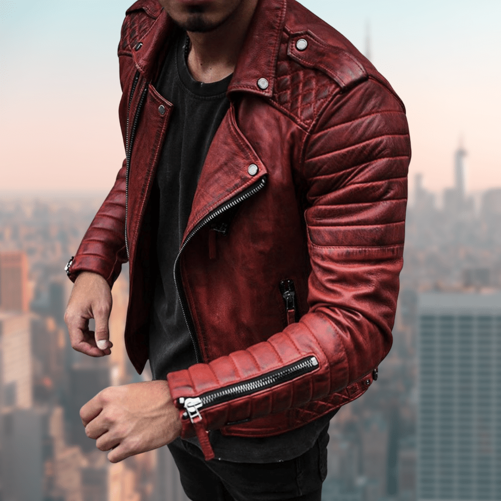 Levoire | Veste En Cuir Stylée Et Résistante Rot