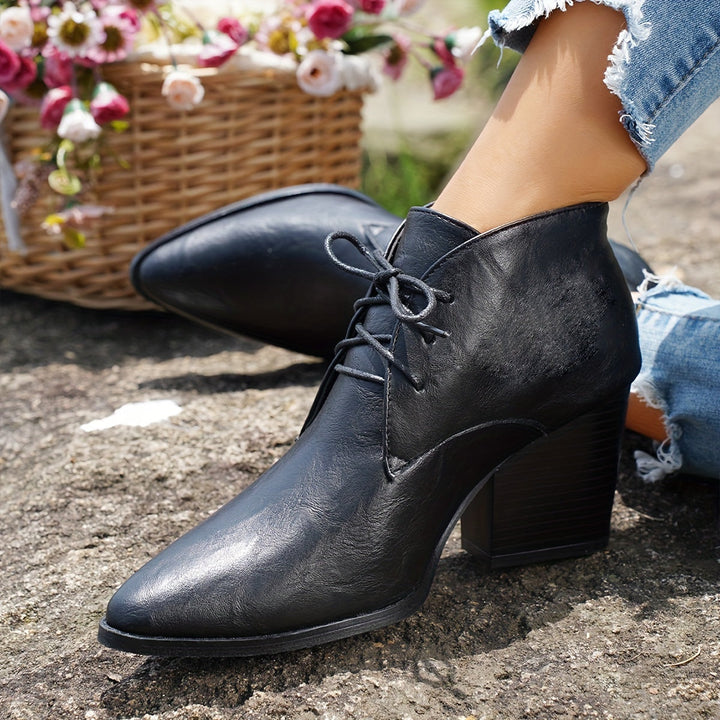 Levoire | Bottes Élégantes Pour Femmes Avec Plateforme Et Talon Épais Noir
