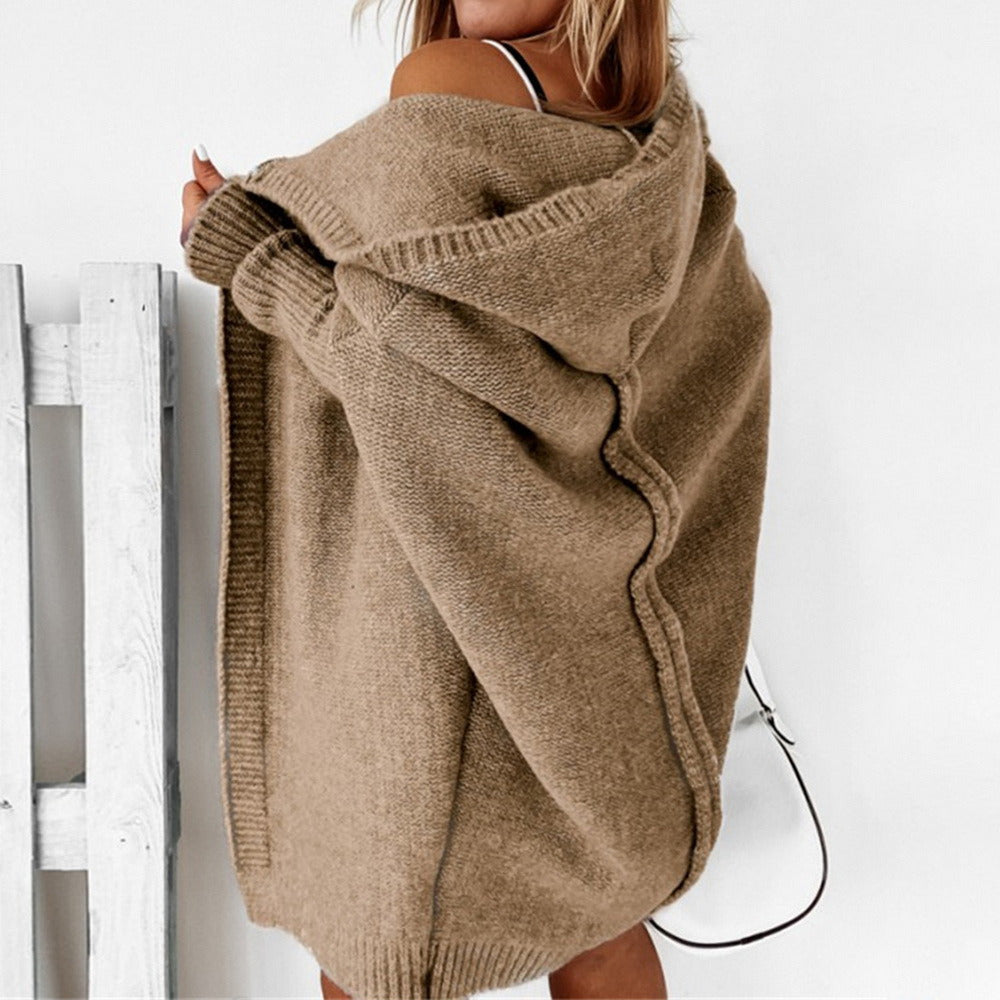 Levoire | Long Warm Cardigan Pour Femmes Braun