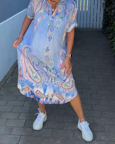 Levoire | Robe Avec Décolleté En V Et Manches Reversées