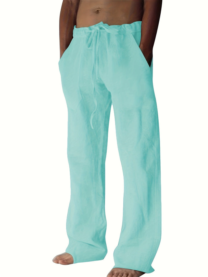 Levoire | Grande Taille Pantalons En Coton Pour Hommes De Loisirs Bleu clair