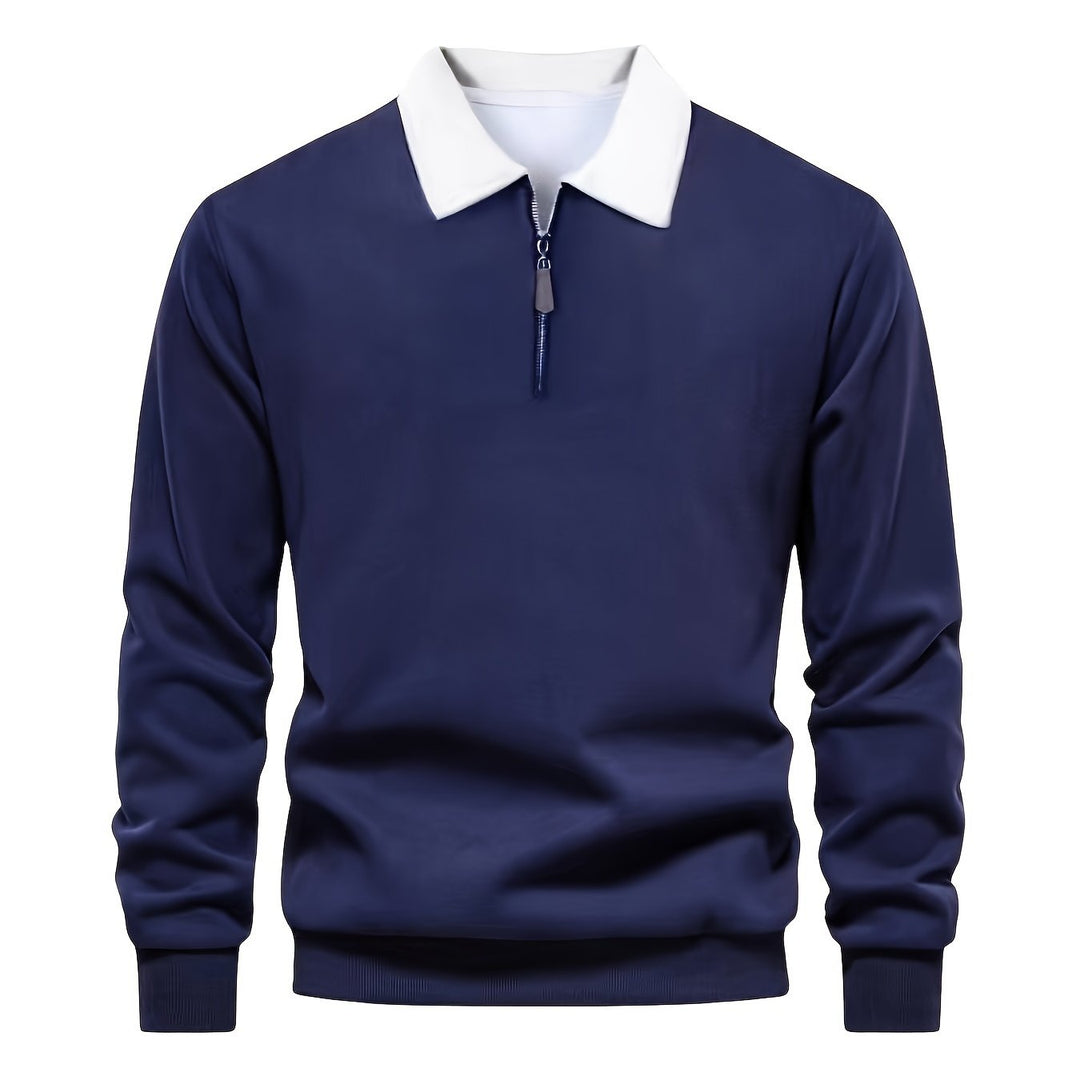 Levoire | Rennot Ilmassa Chemises Pour Hommes Avec Demi-Zip Meri bleu