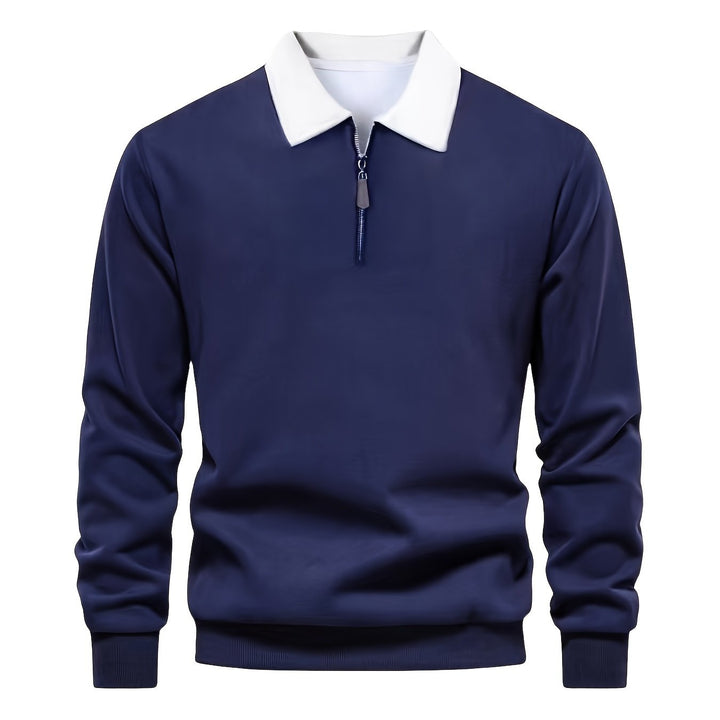 Levoire | Rennot Ilmassa Chemises Pour Hommes Avec Demi-Zip Meri bleu