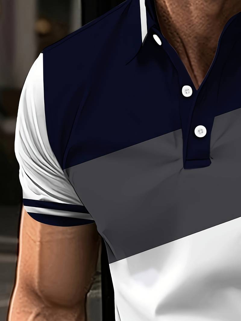 Levoire | Polo Avec Impression De Couleur Contrastante