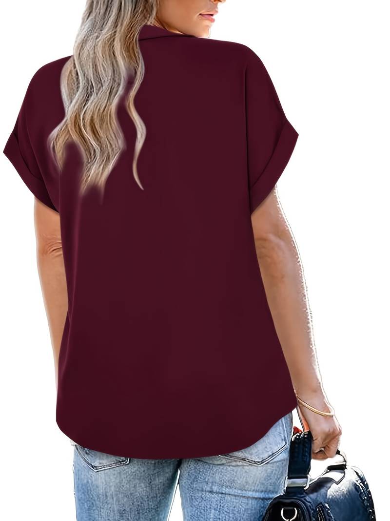 Levoire | Chemise D'Été Décontractée À Col Rabattu