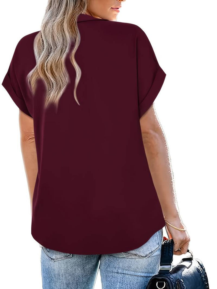 Levoire | Chemise D'Été Décontractée À Col Rabattu