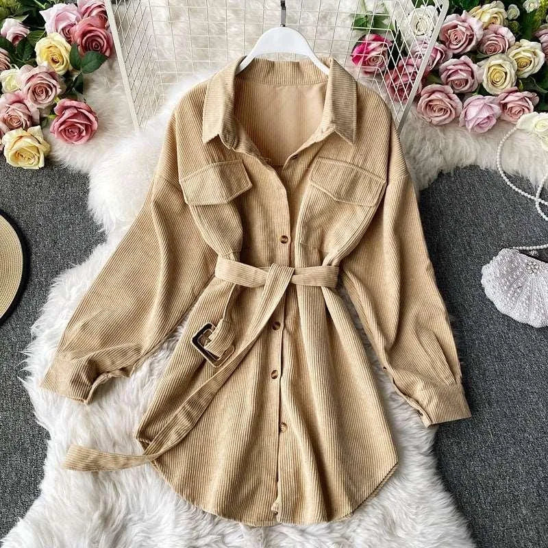 Levoire | Robe en velours Gingembre Une taille