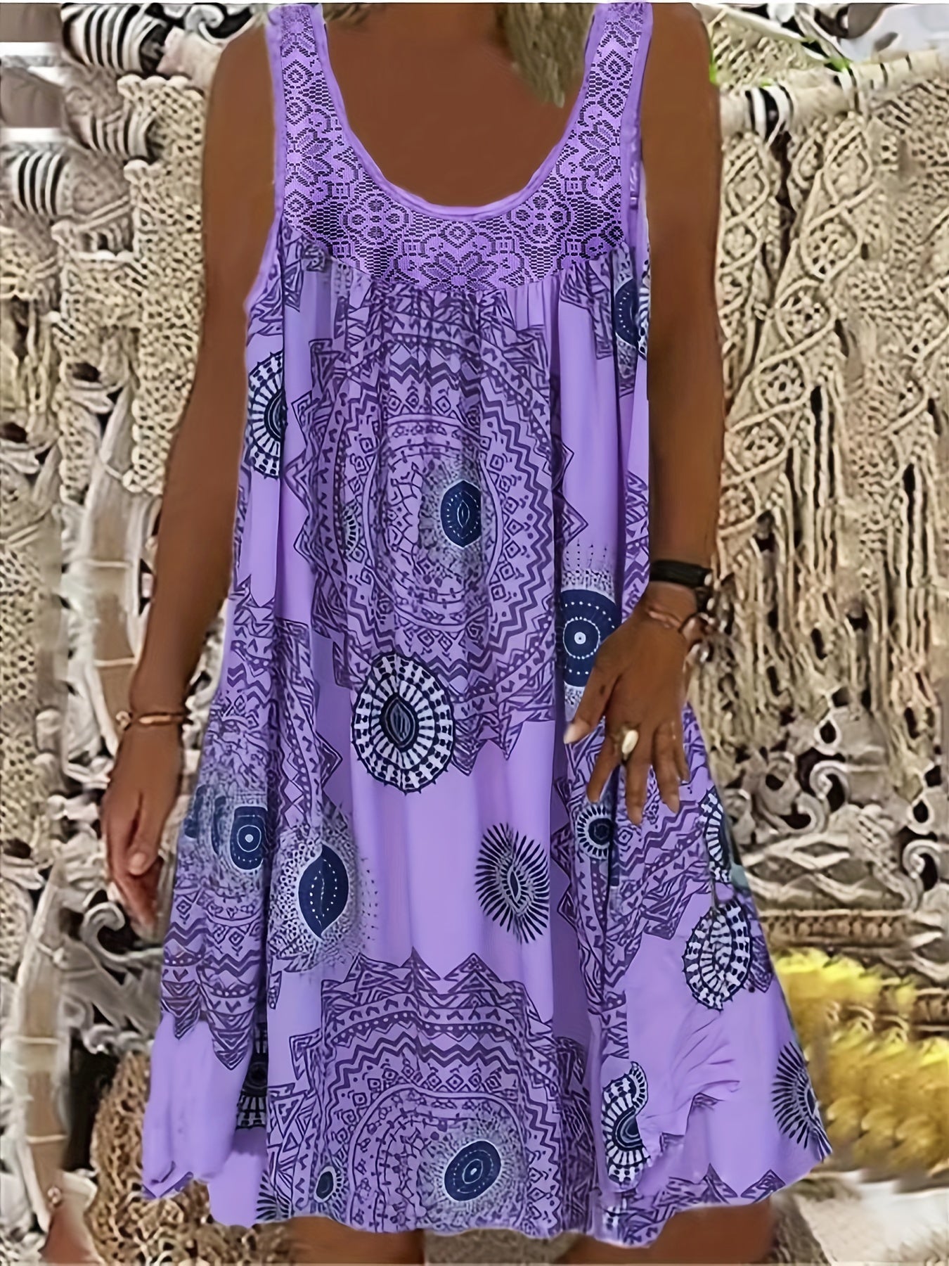 Levoire | Robe Maxi À Imprimé Floral Avec Encolure Ronde Tummalila