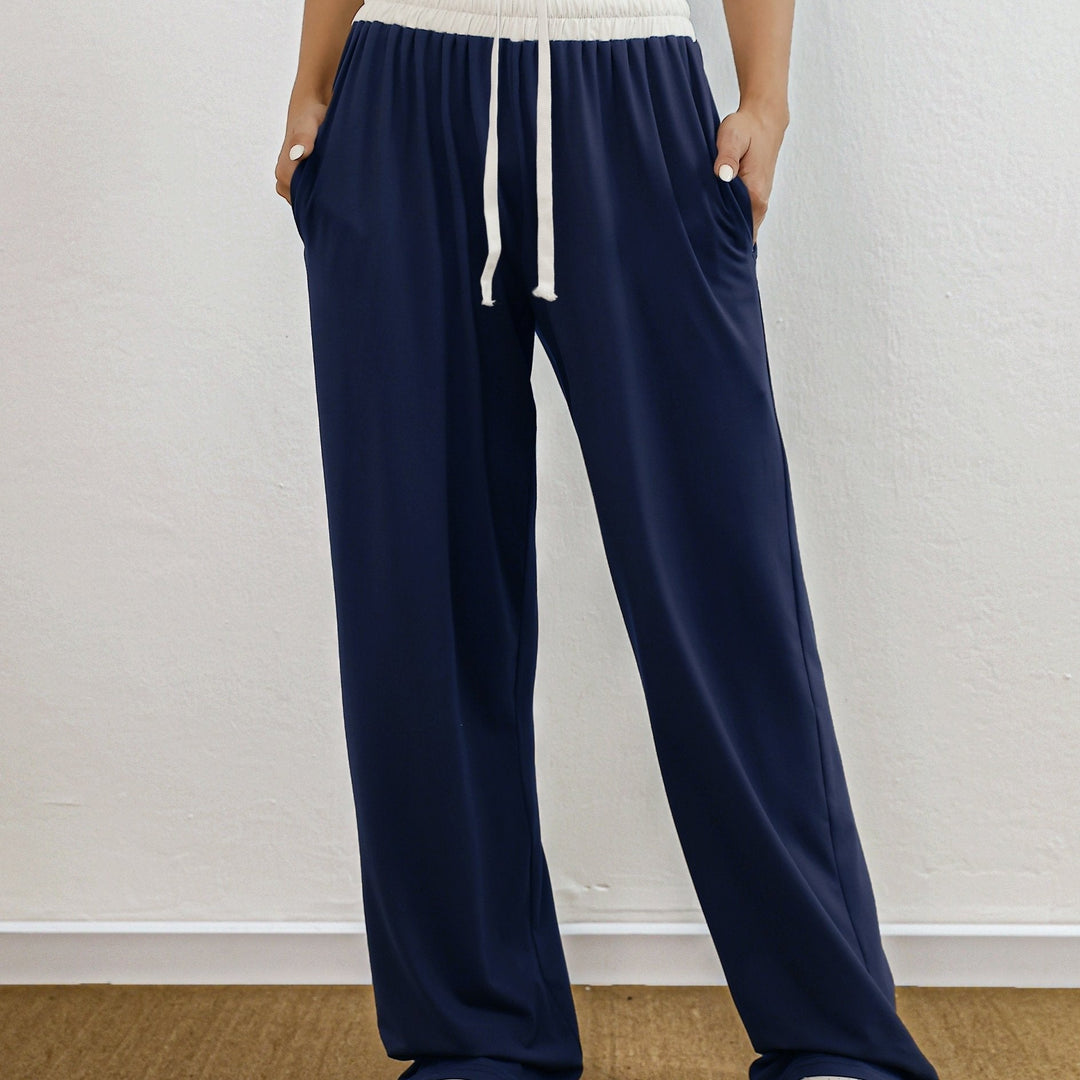 Levoire | Pantalons De Sport Stretch Hauts En Combinaison De Couleurs Avec Poches