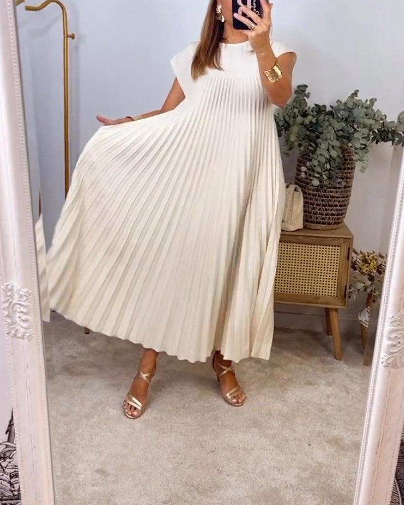 Levoire | Robe Plissée Sans Manches
