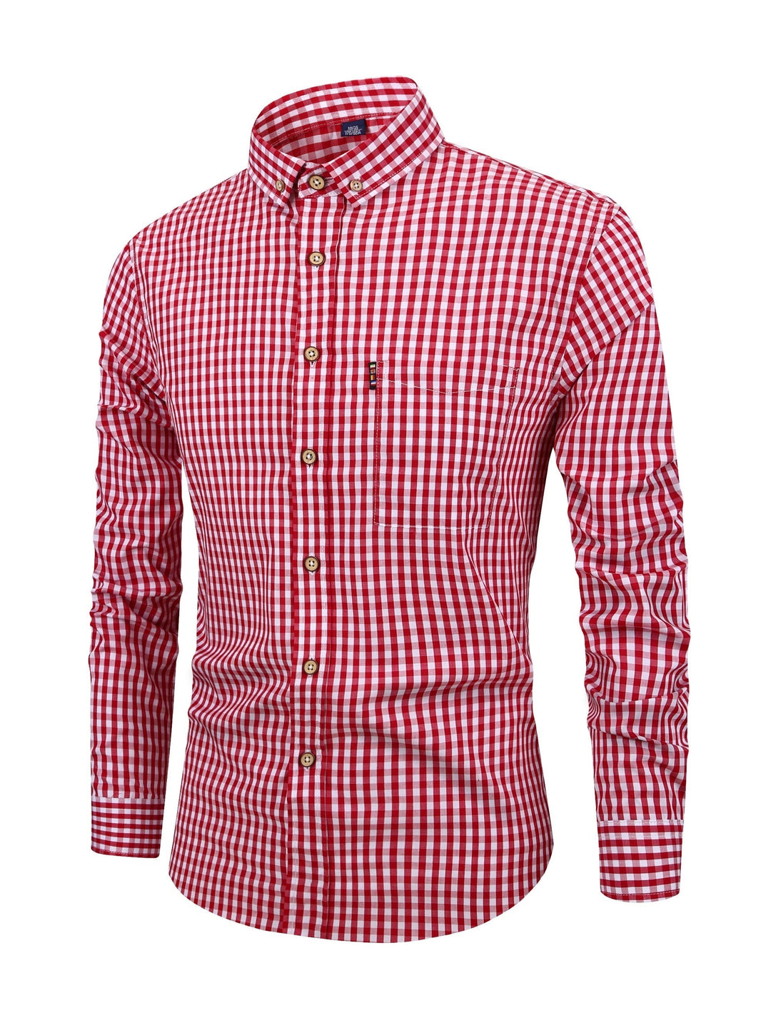 Levoire | Chemise À Carreaux Élégante Pour Hommes Kanavalla Rouge à carreaux