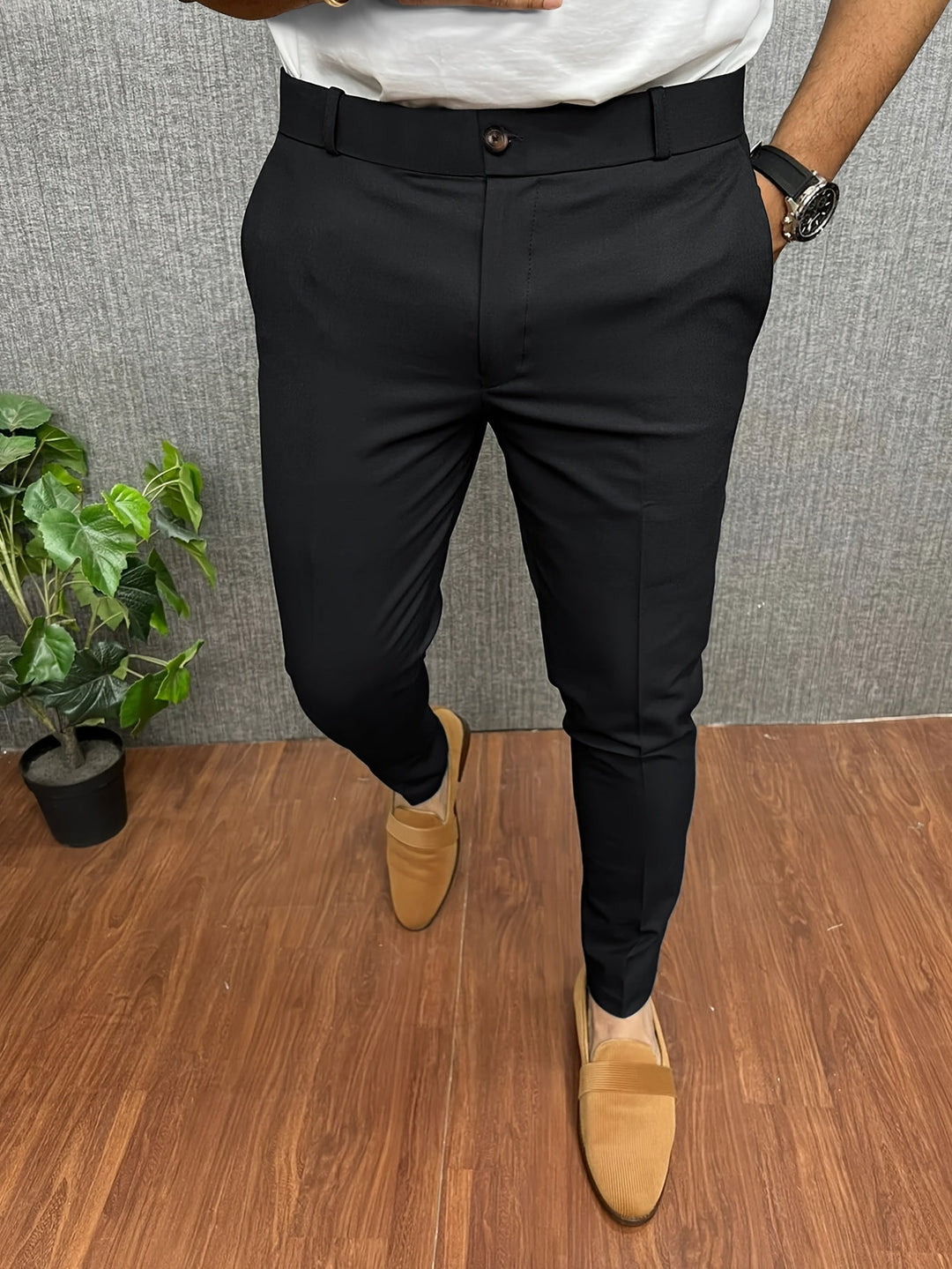 Levoire | Pantalons Élégants Pour Hommes Noir