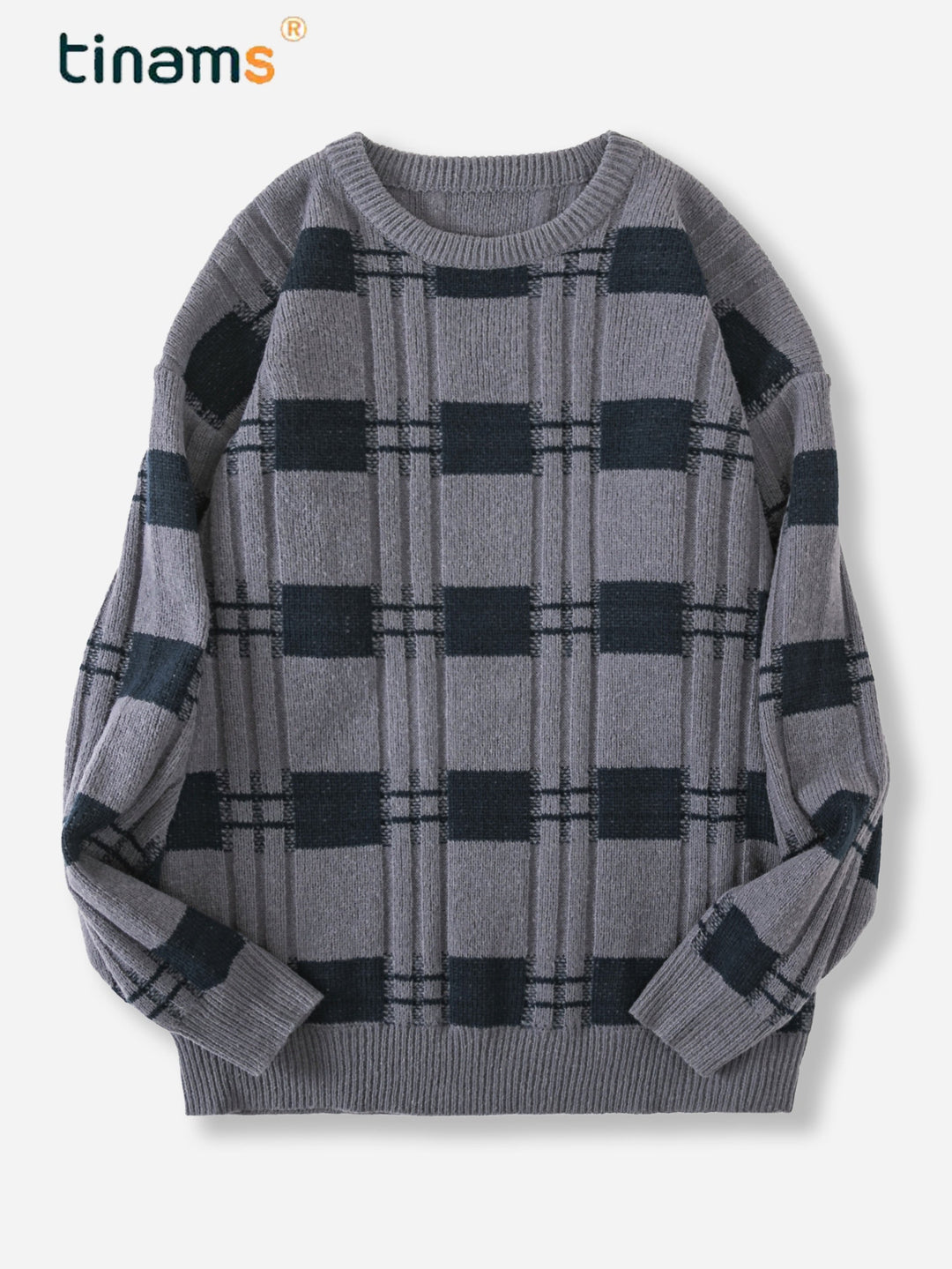 Levoire | Pull-Over Rayé Pour Hommes gris