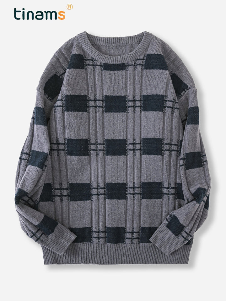 Levoire | Pull-Over Rayé Pour Hommes gris