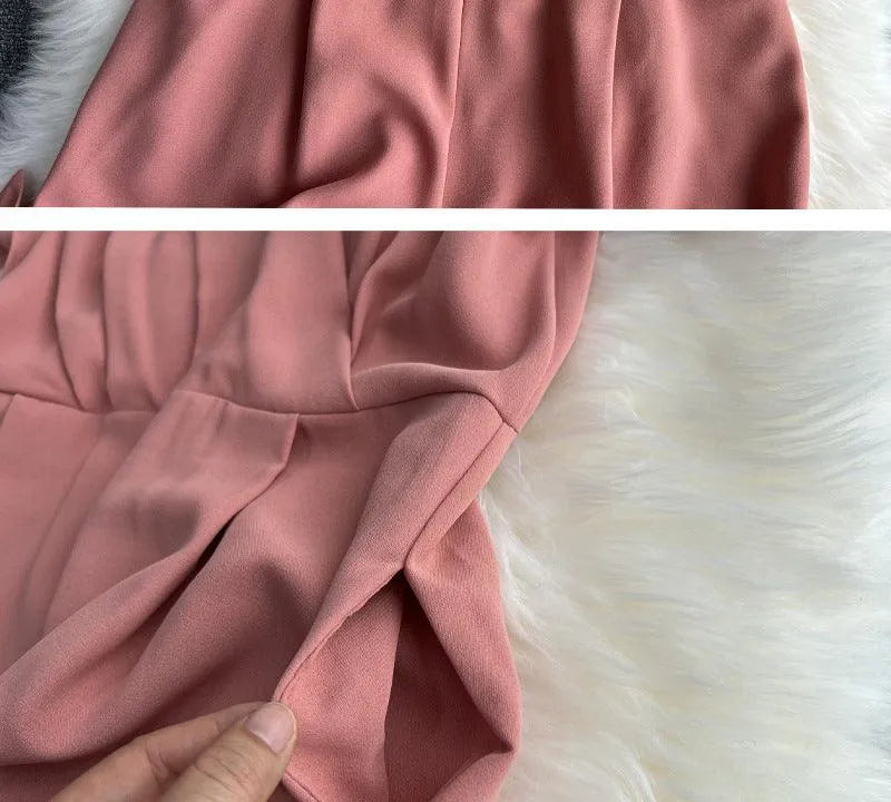 Levoire | Retro Temperament Combinaison à Manches Courtes Col en V