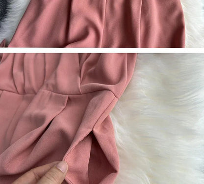 Levoire | Retro Temperament Combinaison à Manches Courtes Col en V