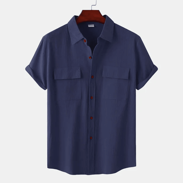 Levoire | Chemise À Manches Courtes Marine bleu
