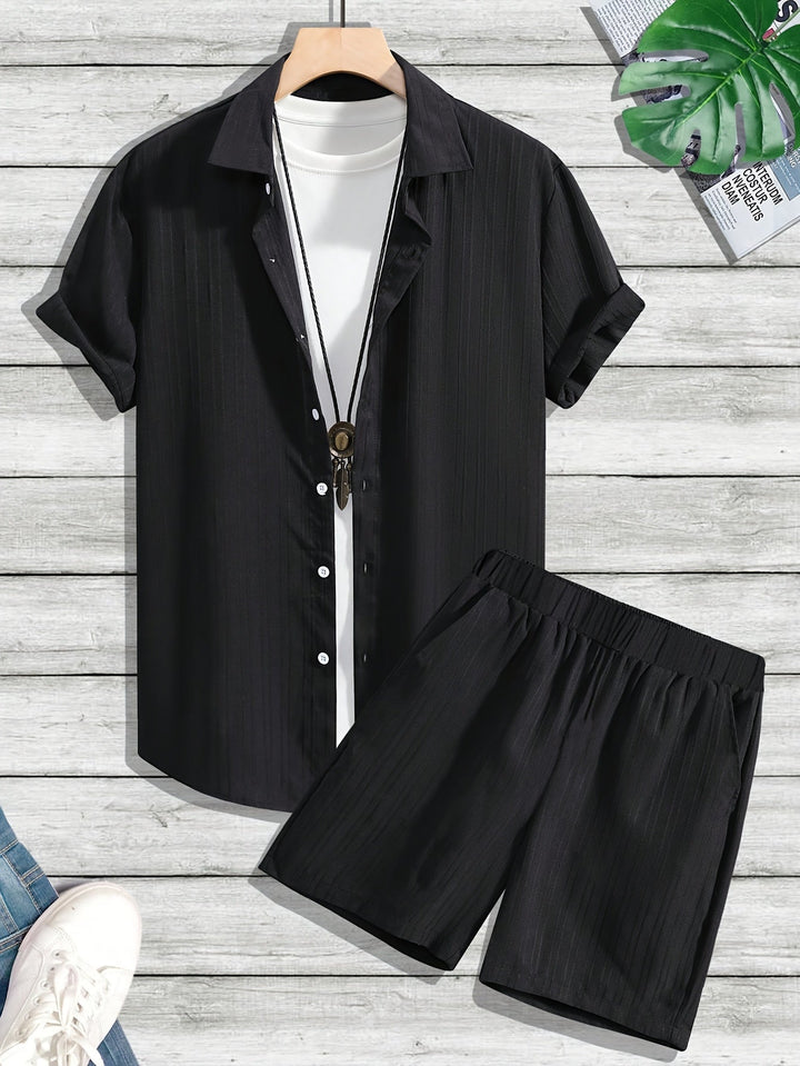 Levoire | Tenue D'Été Relaxante Pour Hommes Noir