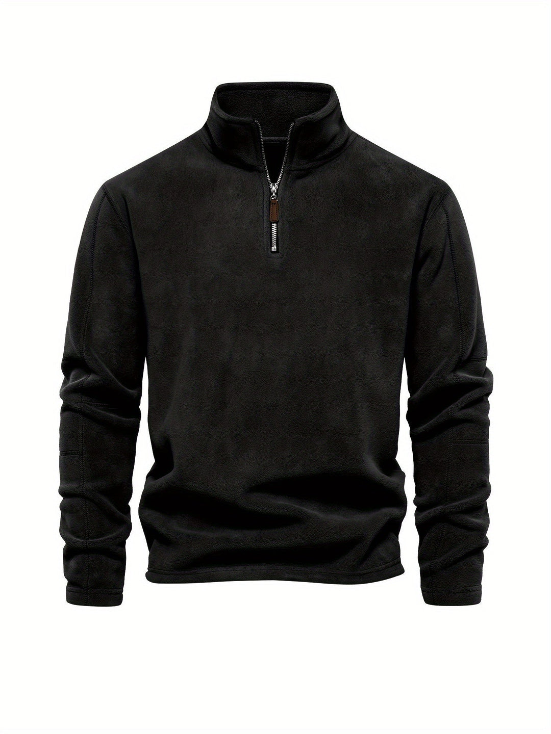 Levoire | Veste À Col En V Pour Homme Avec Zip Et Col En V Noir