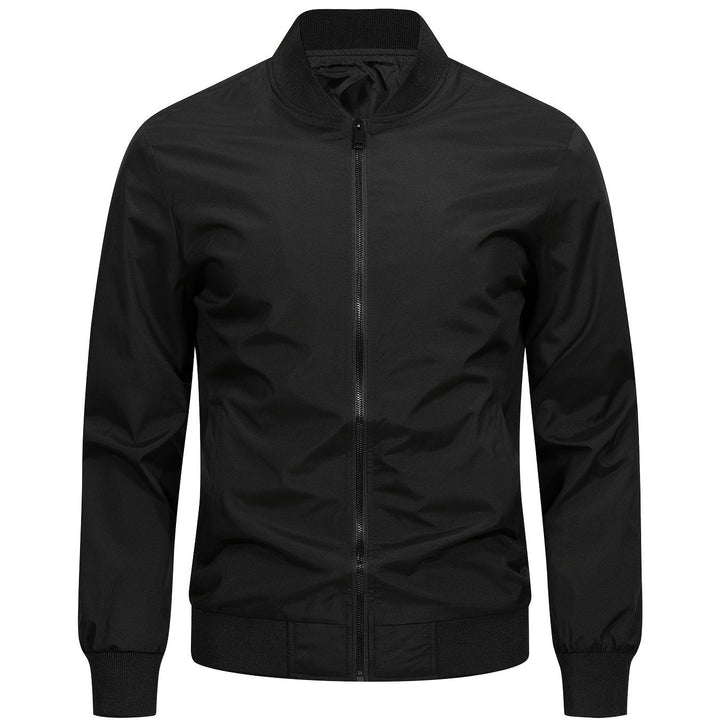 Levoire | Veste Bomber Unicolore Avec Col Baseball Noir