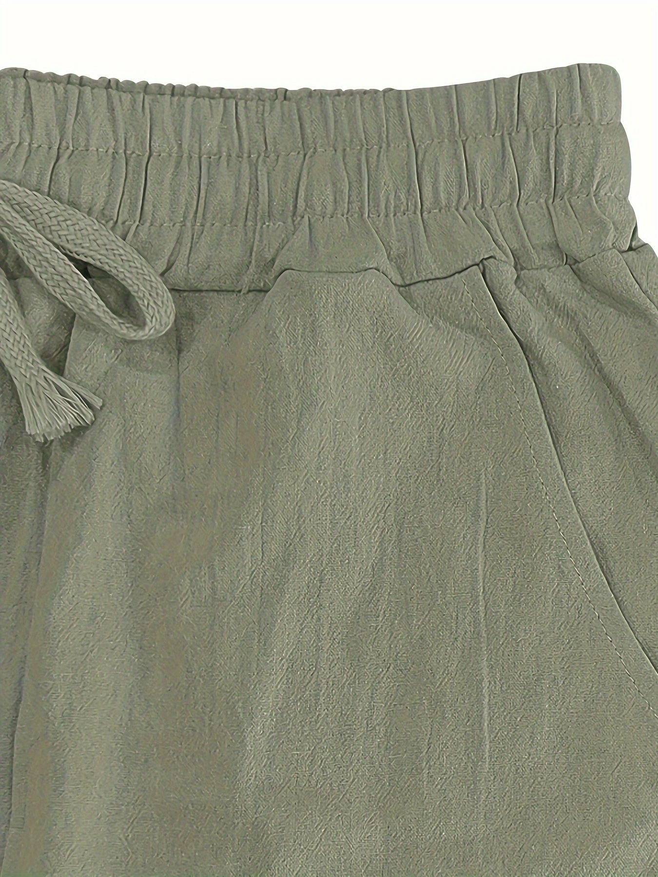 Levoire | Loisirs Coton Lin Pantalons Couleur Unie