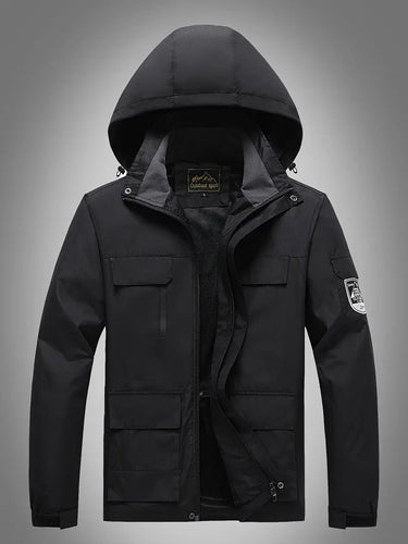 Levoire | Veste à capuche imperméable à manches longues avec poches