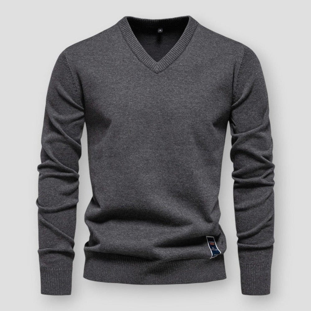 Levoire | Pulls D'Automne Tricotés Classiques Pour Hommes Gris foncé