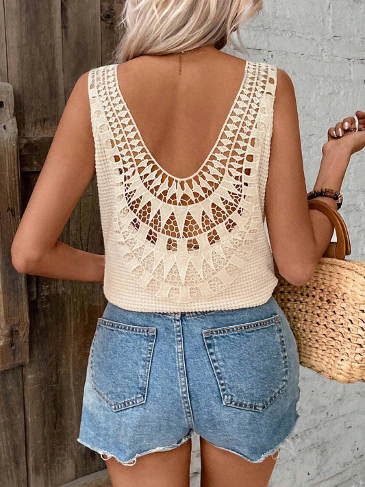 Levoire | Pull En Tricot Stylé Sans Manches Avec Col En V