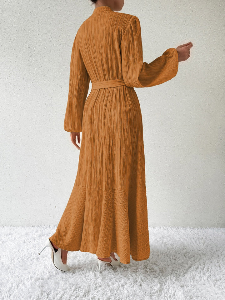 Levoire | Robe À Manches Longues Et Ceinture À Nœuds