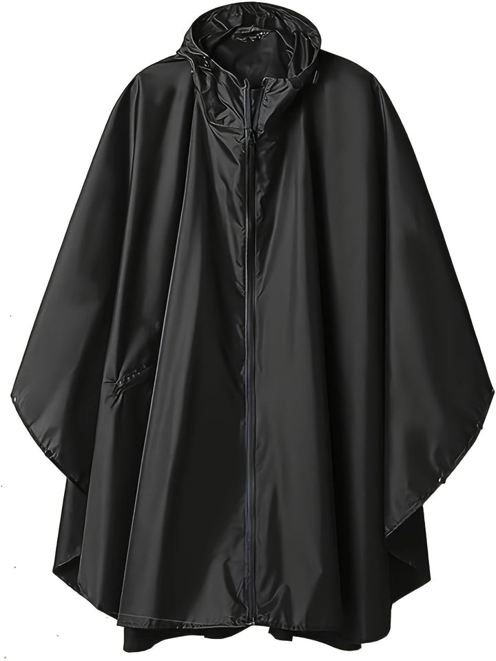 Levoire | Imperméable Avec Capuche Noir Une taille