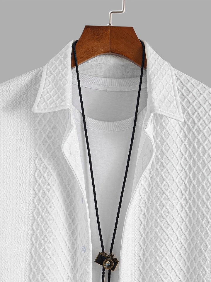 Levoire | Ensemble Uni En Maille À Carreaux En Coton De Cent
