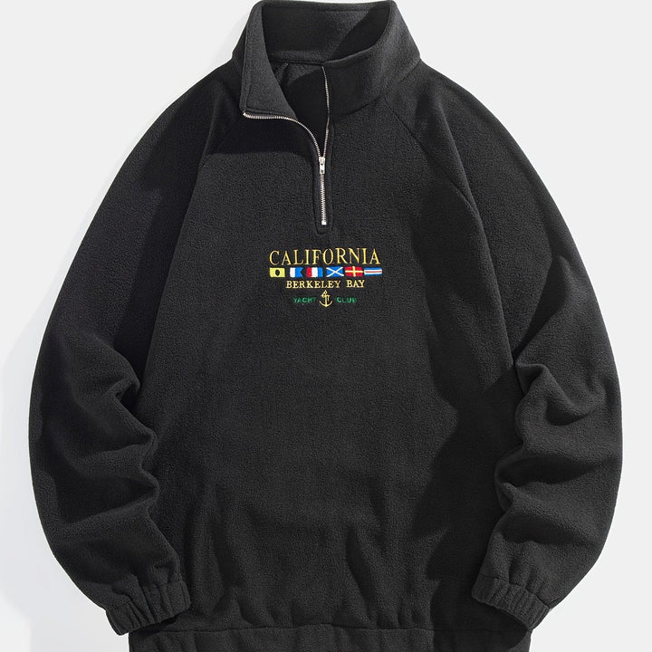 Levoire | Sweat-Shirt Élégant Pour Hommes Avec Motifs De Drapeau Noir