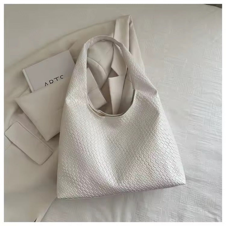 Levoire | Sac Élégant En Simili Cuir Serpent Blanc