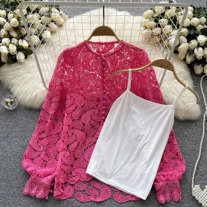 Levoire | Chemisier femme à col rond Rosenrot Une taille