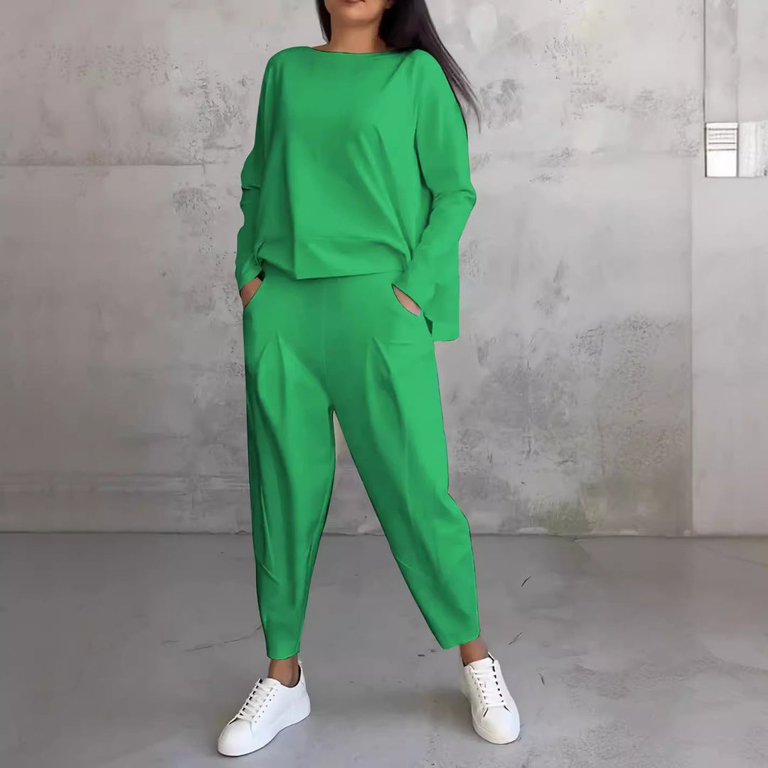 Levoire | Combinaison Manches Longues Design Irrégulier Vert