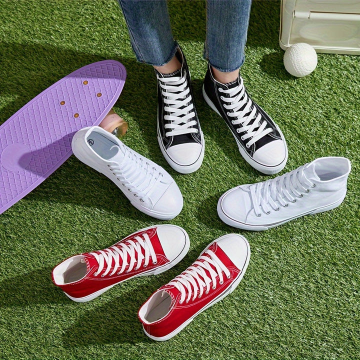 Levoire | Chaussures En Toile À Lacets Élevées