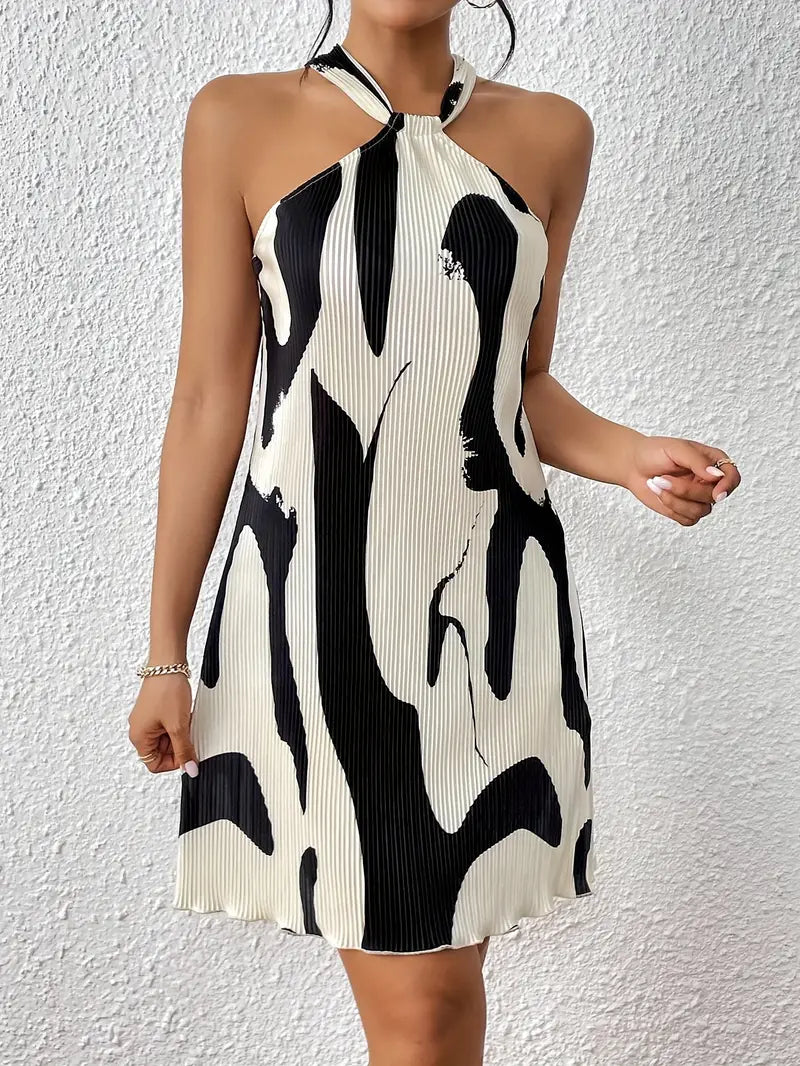 Levoire | Robe Sans Manches Avec Impression Allover