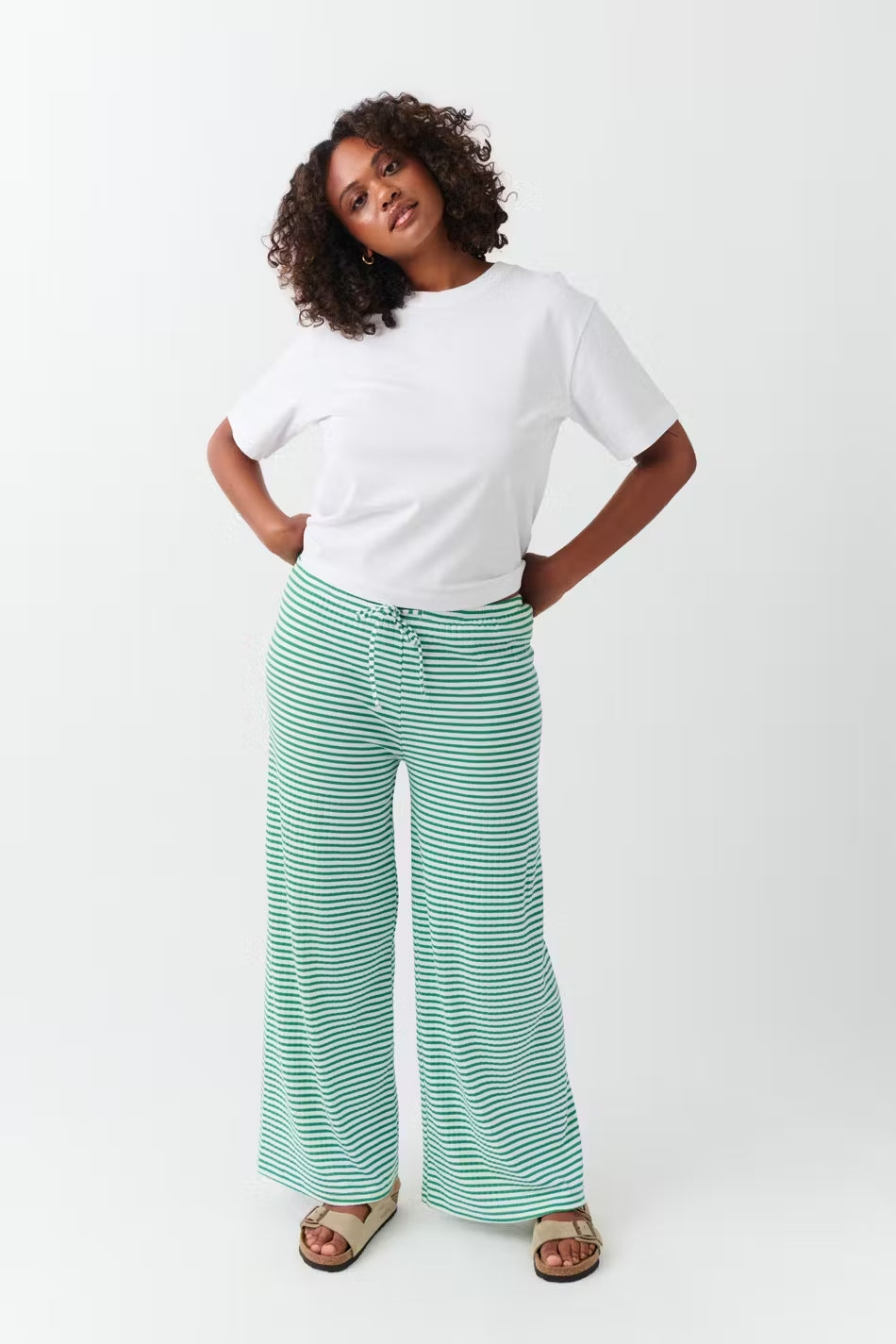 Levoire | Pantalon De Lounge Rayé Vert