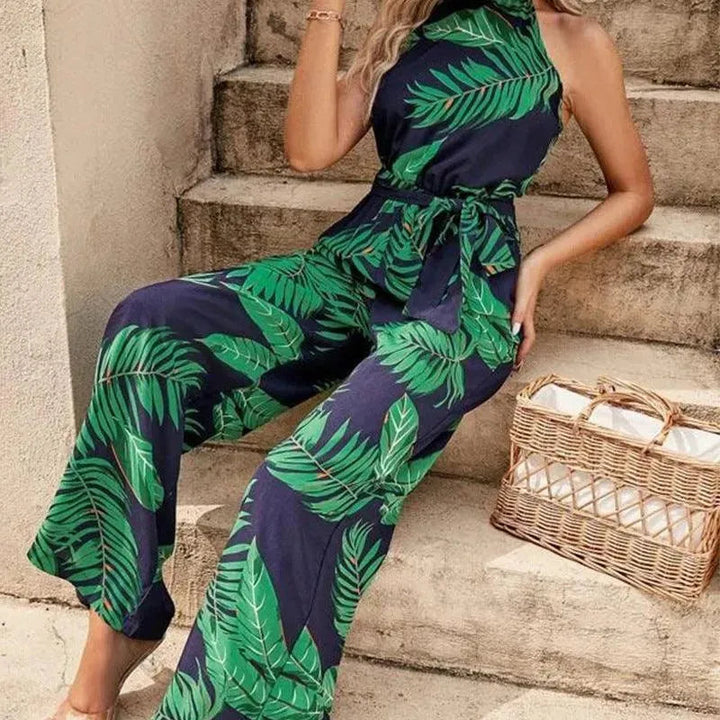 Levoire | Veste à jambes larges, avec encolure ronde, sans manches et taille haute